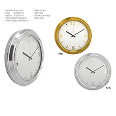 Metalize Duvar Saati